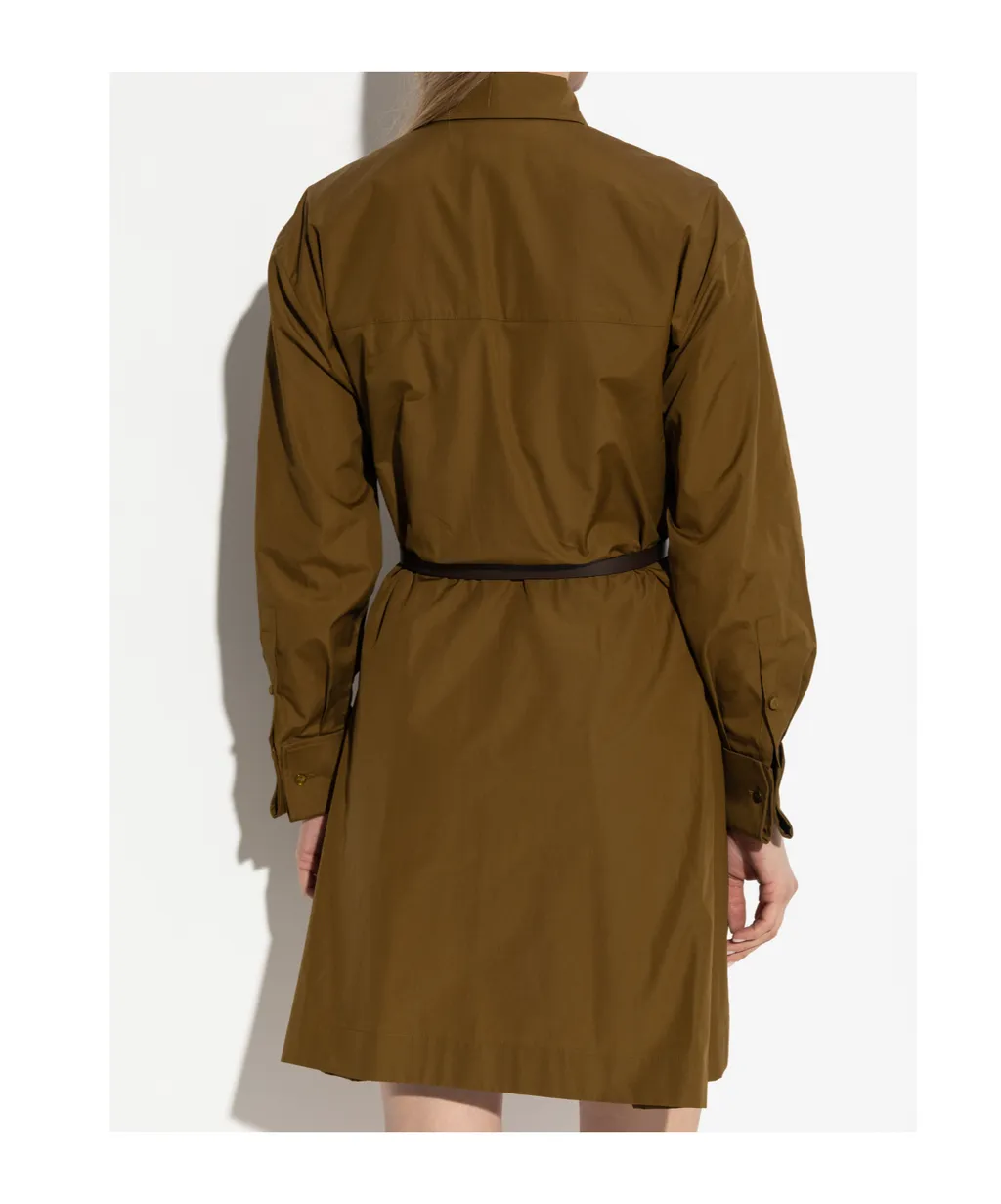 Lapel Long Sleeve Dress