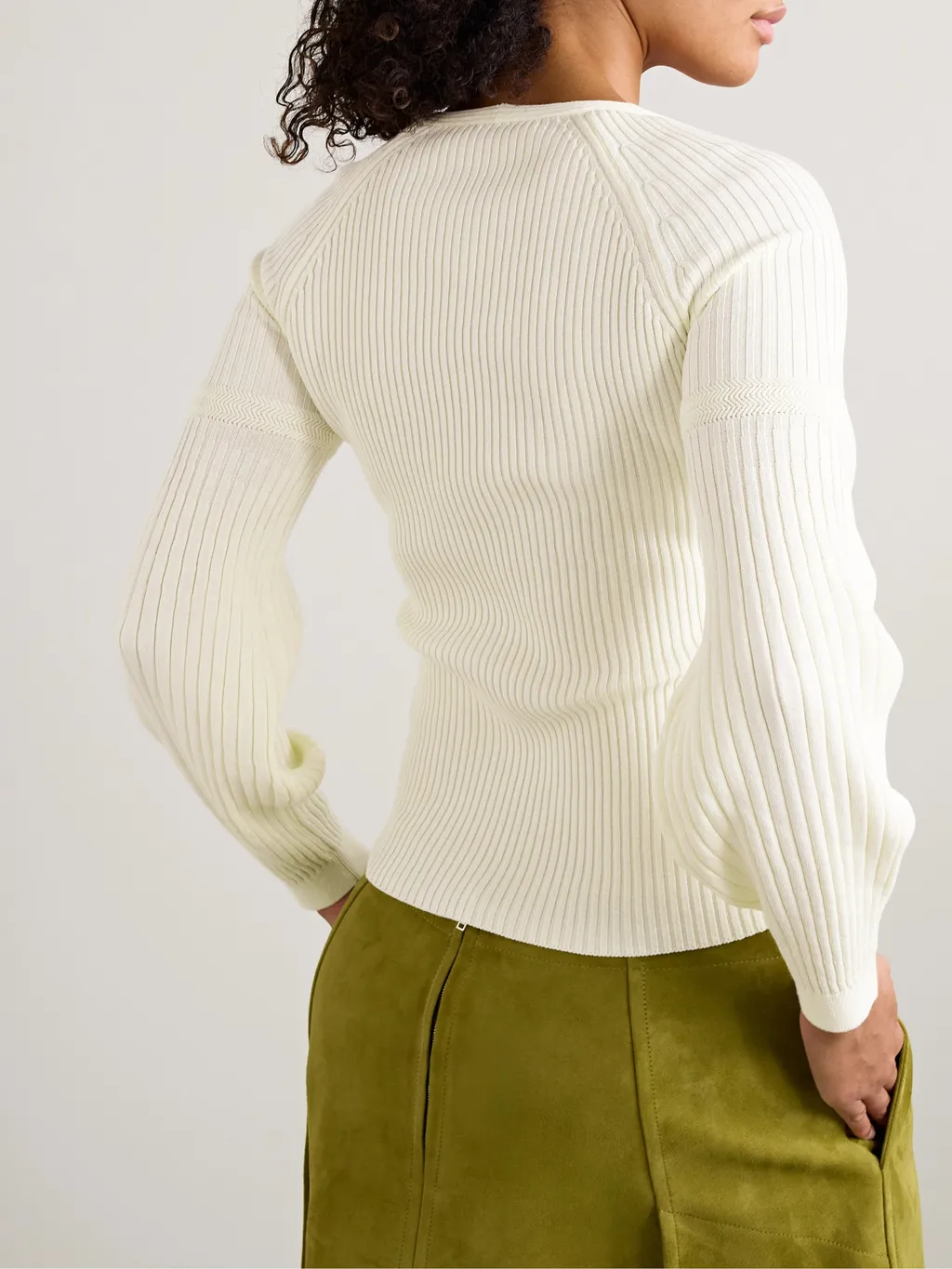 Cotton V-Neck Jumper
