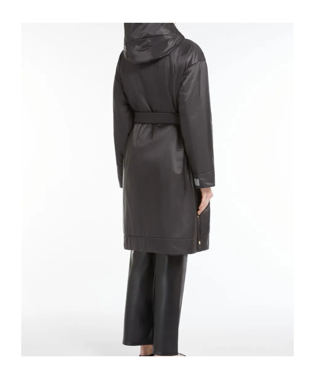 Belted Drawstring Coat