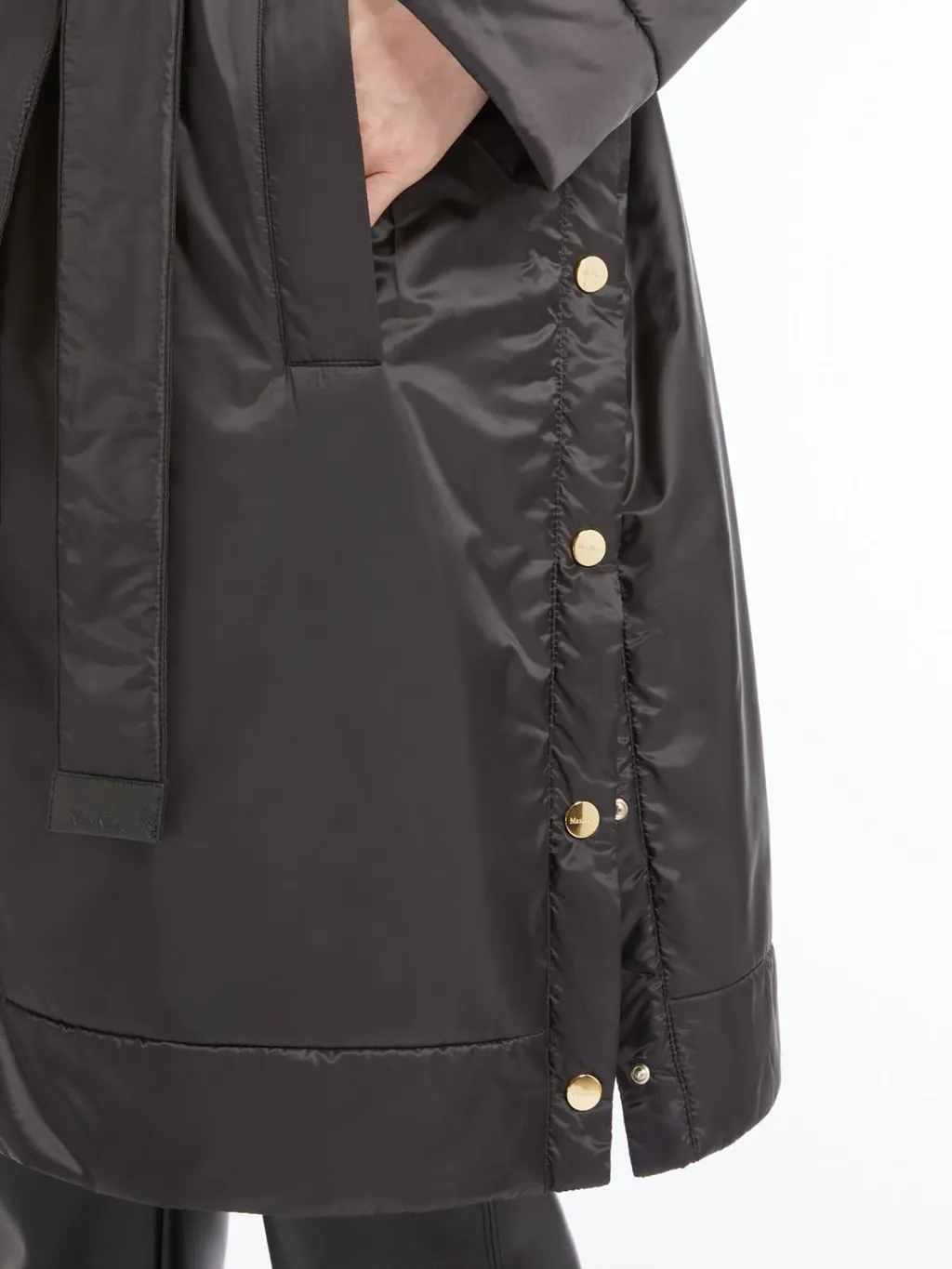 Belted Drawstring Coat