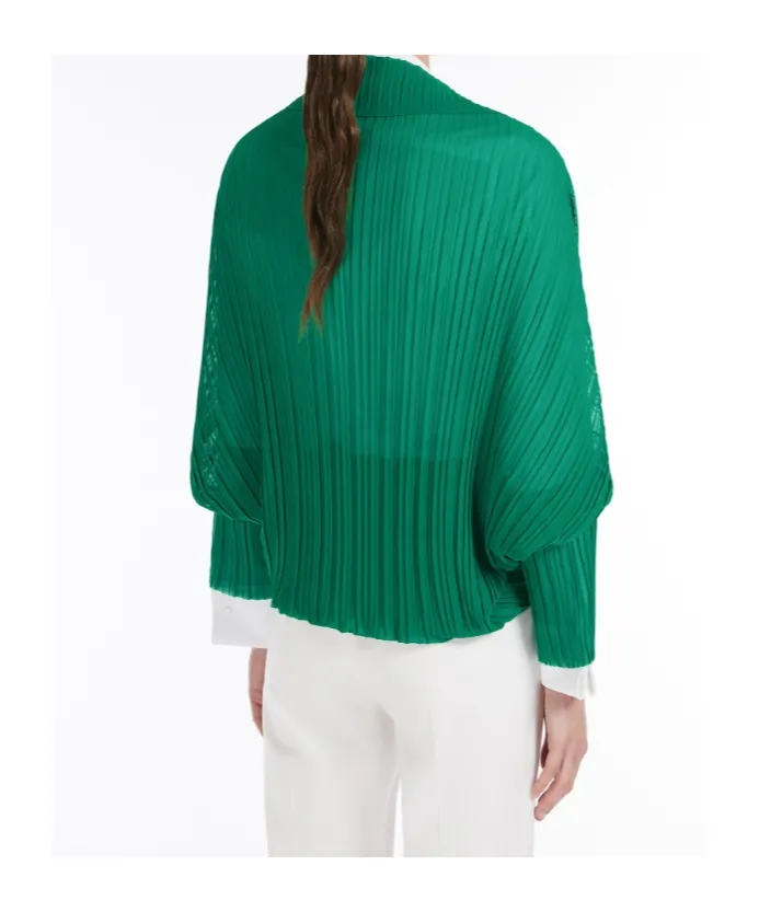 Vesuvio Pleated Open Front Shrug