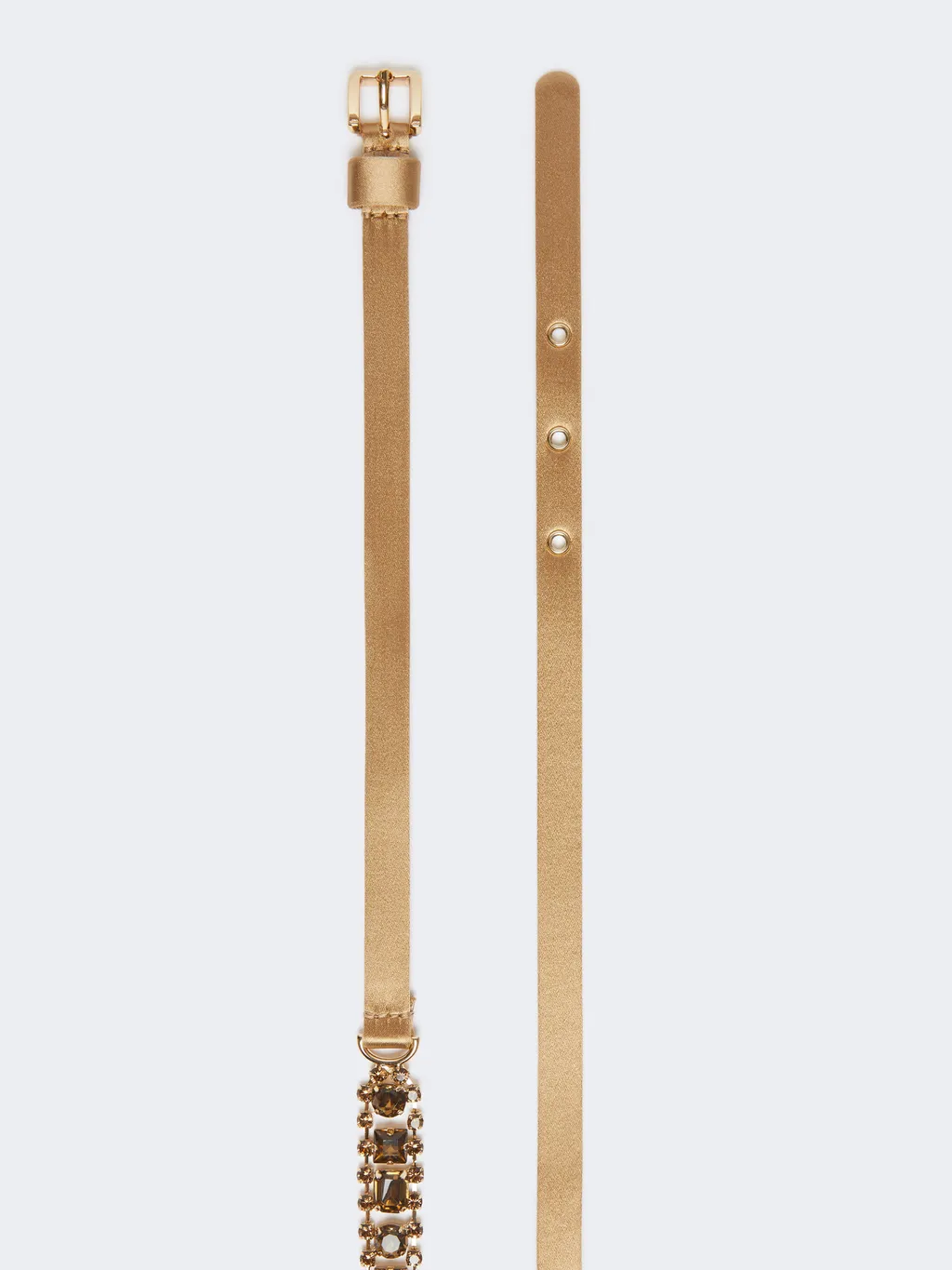 Bejewelled Satin Belt