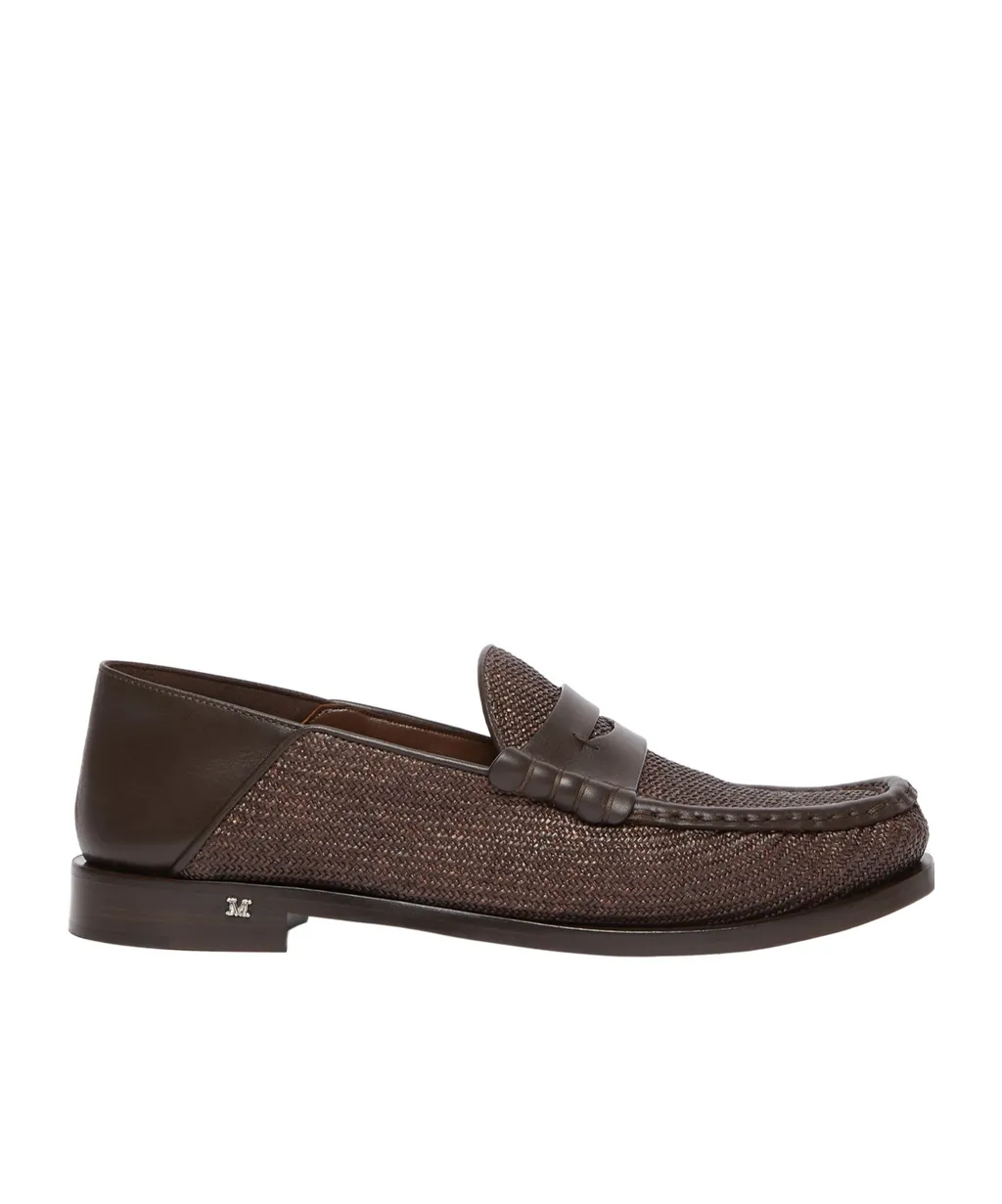 Panelled Zip-Up Flat Shoes