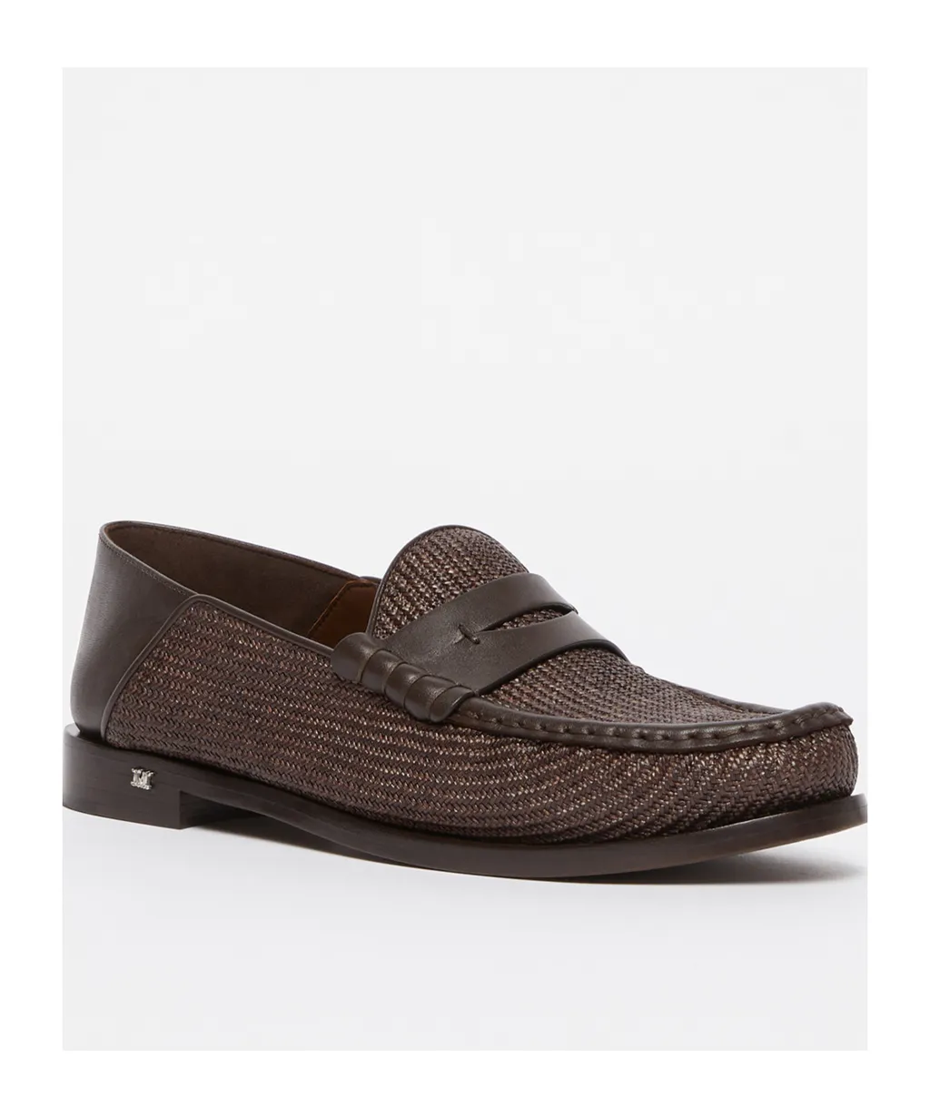 Panelled Zip-Up Flat Shoes