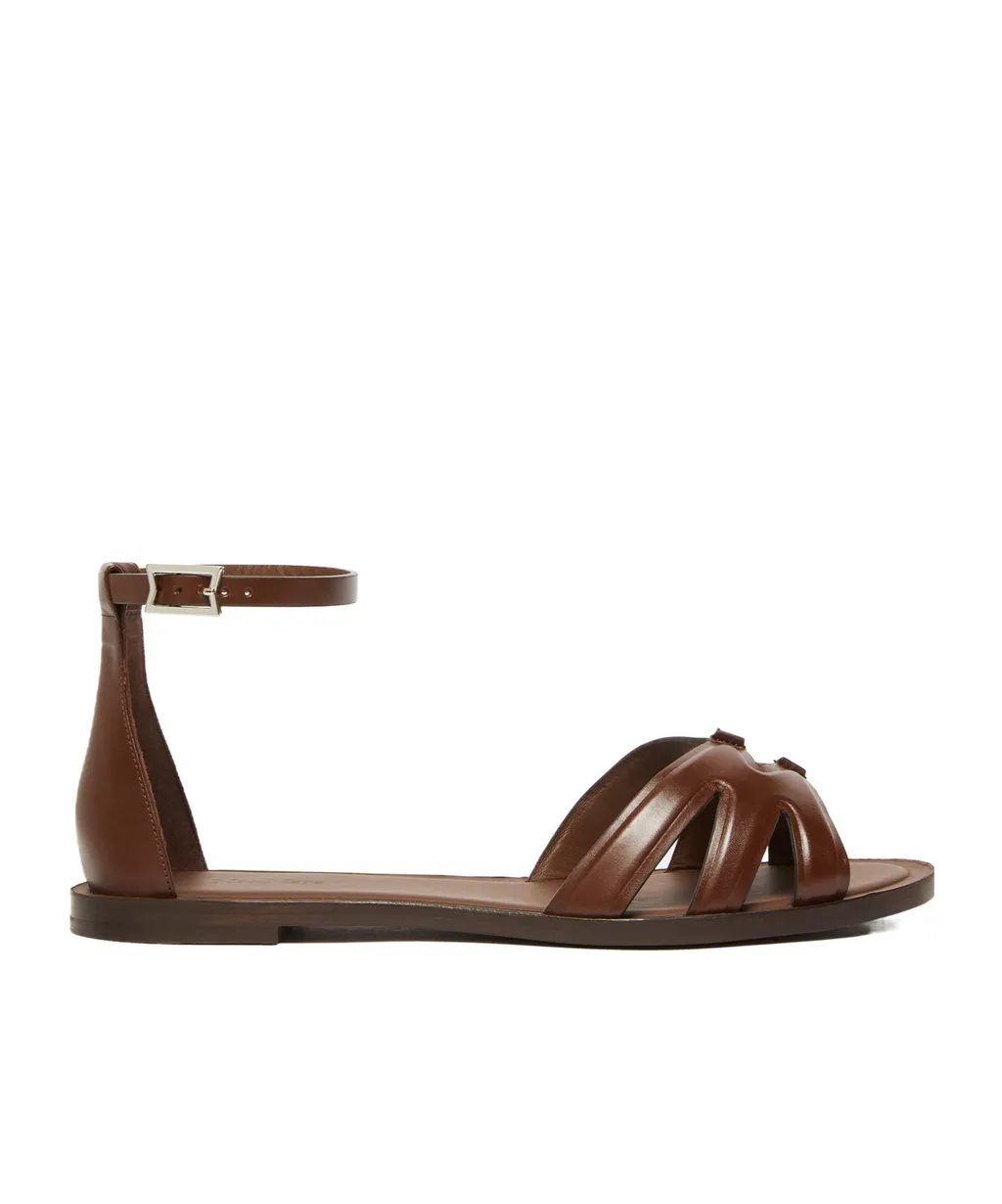 Flat Leather Sandals