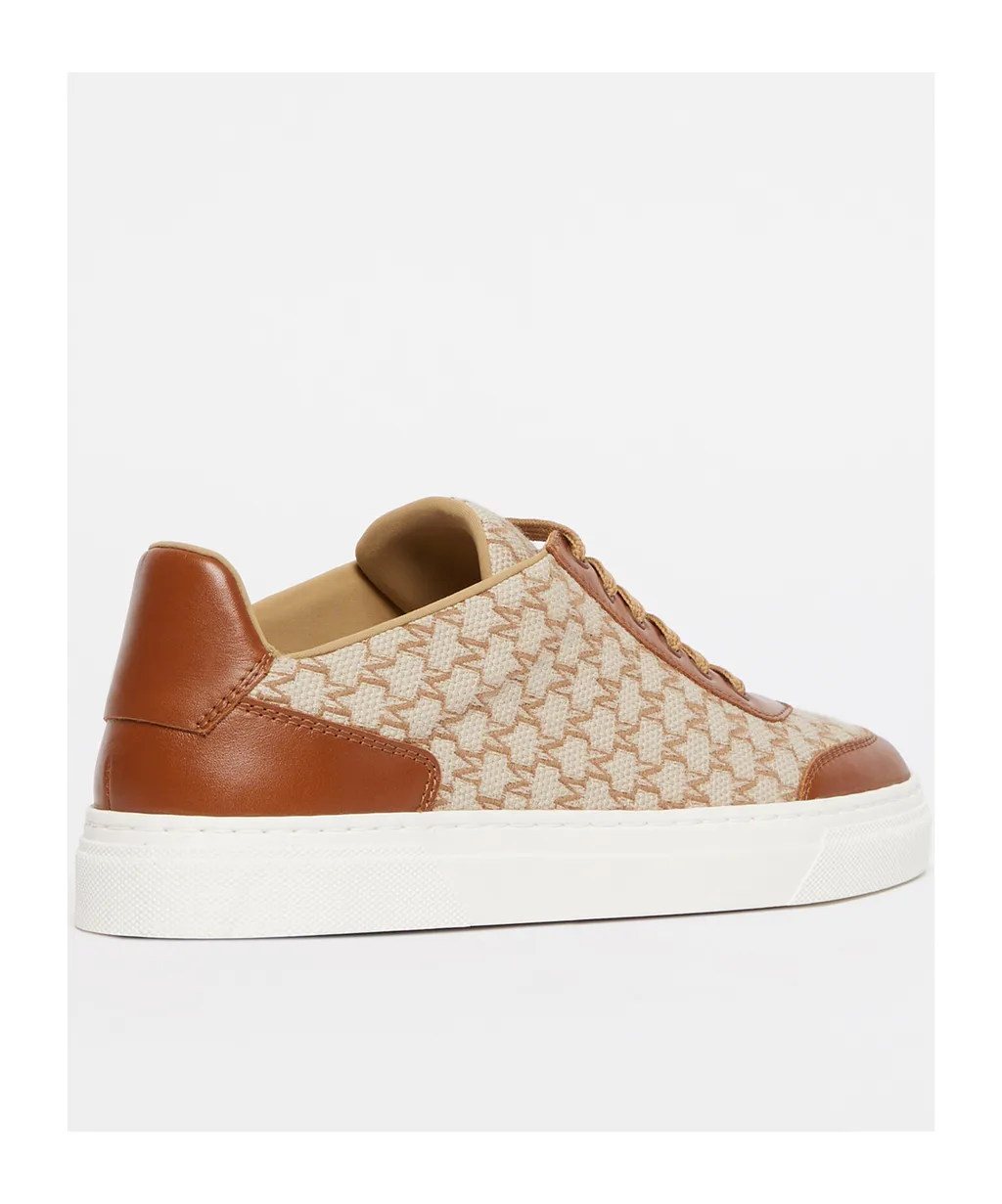 Jacquard-Knit Monogram Sneakers