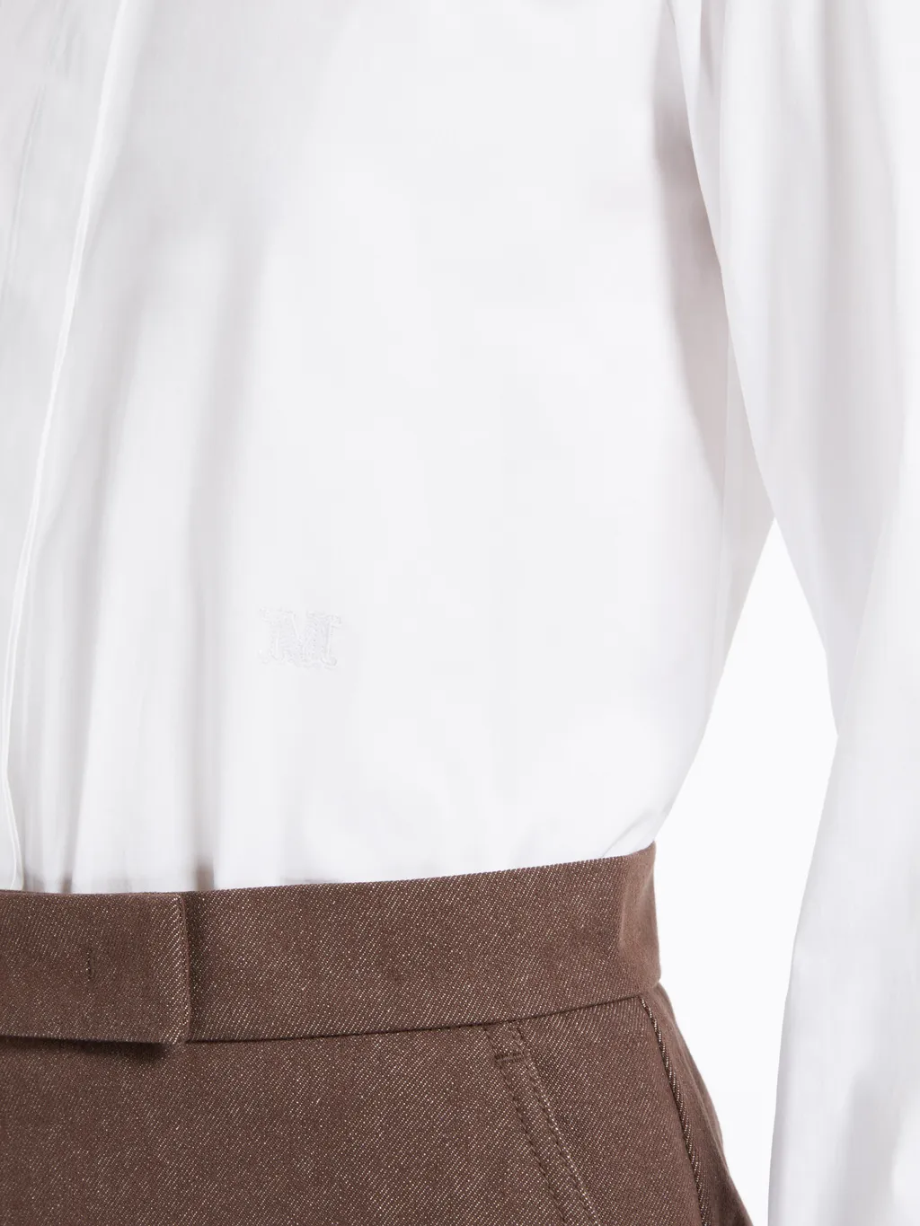 Button-Up Long-Sleeved Shirt Bodysuit