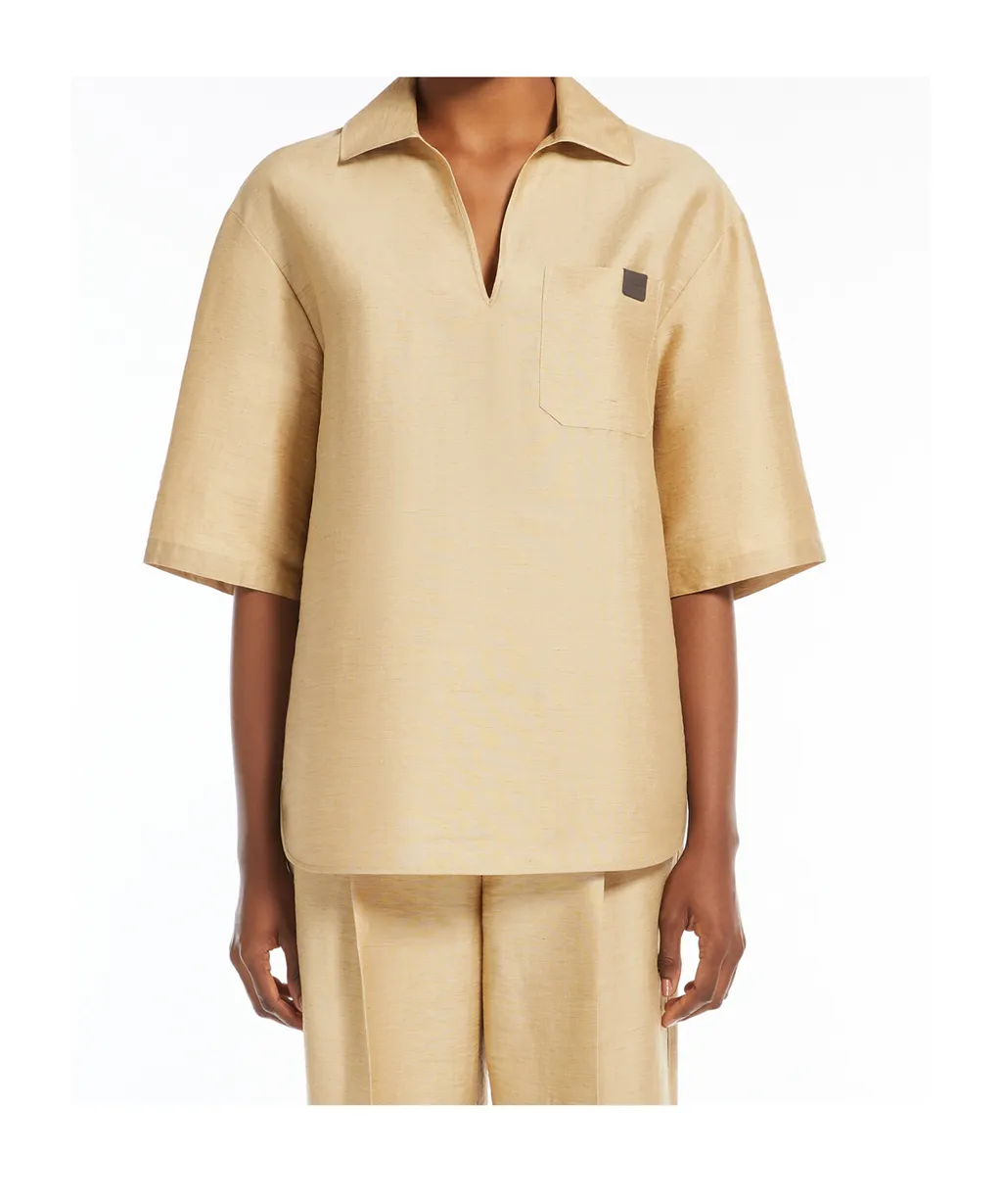 Osiride V-Neck Short-Sleeved Top