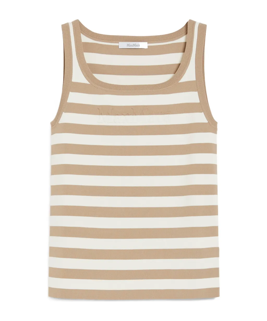 Pentola Striped Sleeveless Knitted Top