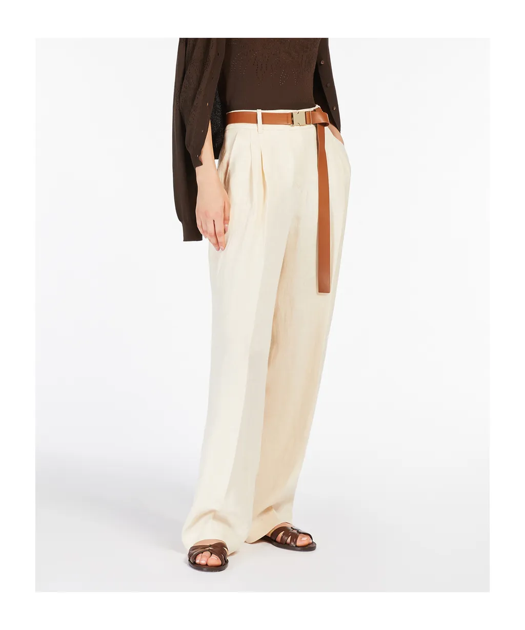 Belted Wide Leg Trousers
