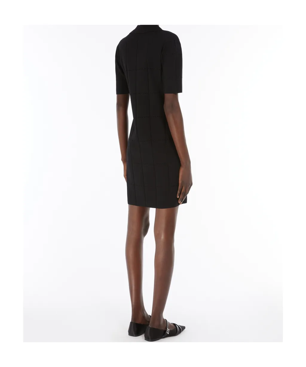 V-Neck Short-Sleeved Mini Dress