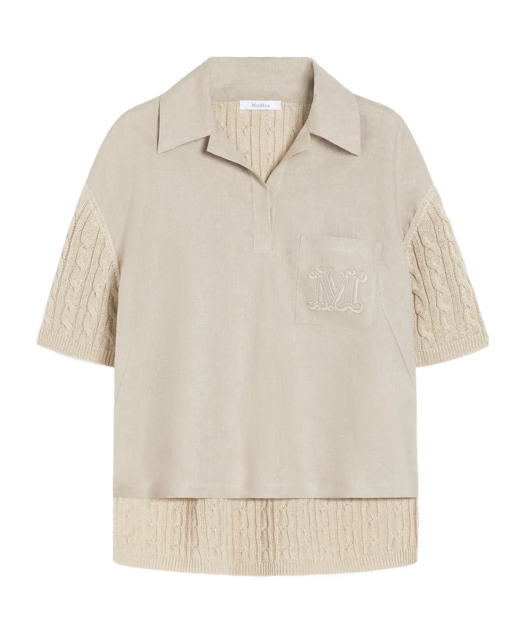 Pavidi Panelled Short-Sleeved Polo Shirt