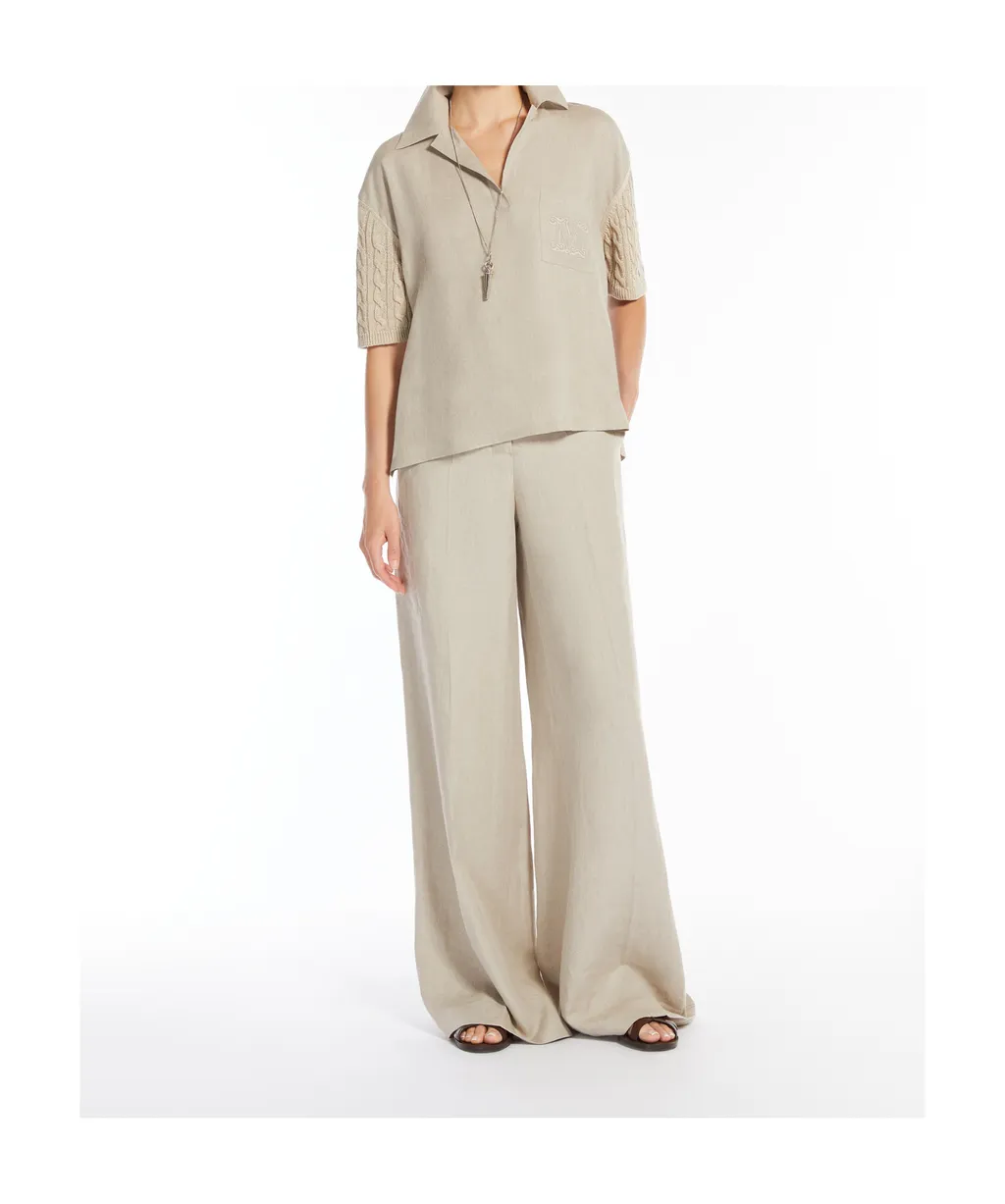 Pavidi Panelled Short-Sleeved Polo Shirt