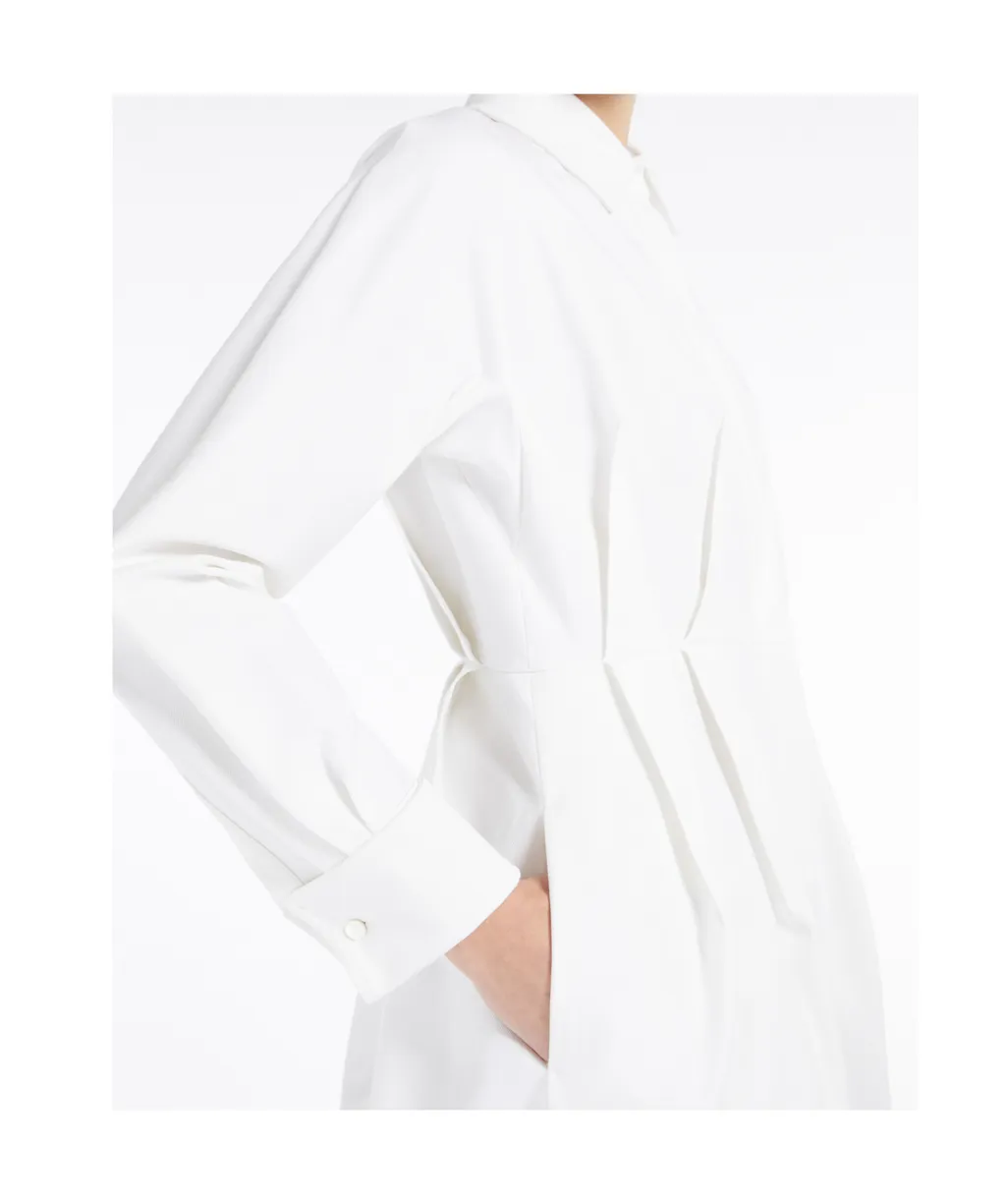 Belted Long-Sleeved Shirt Dress