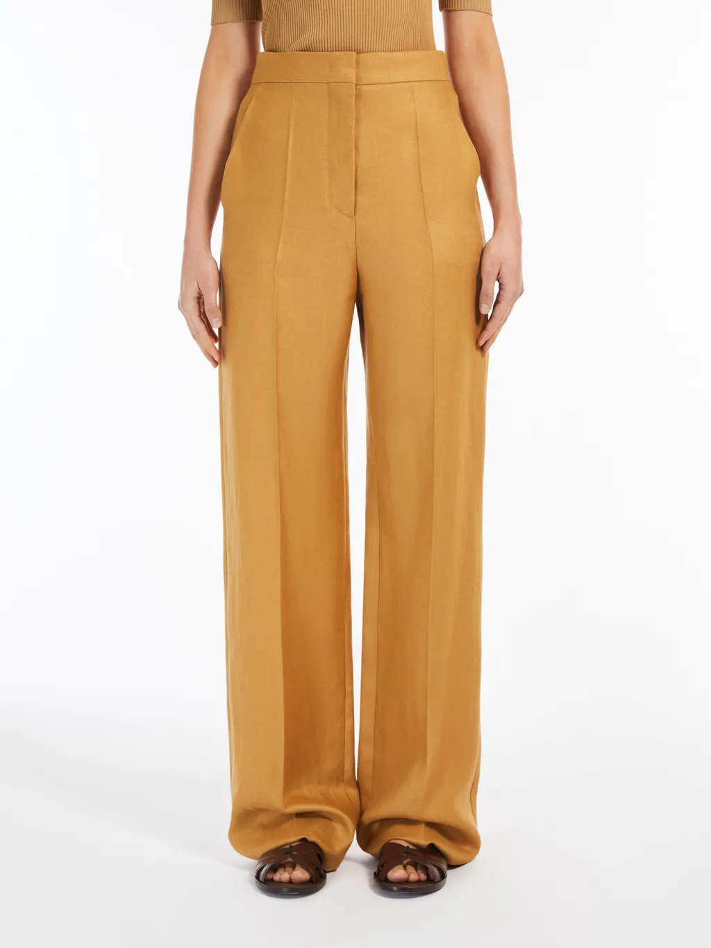 High Rise Flared Trousers
