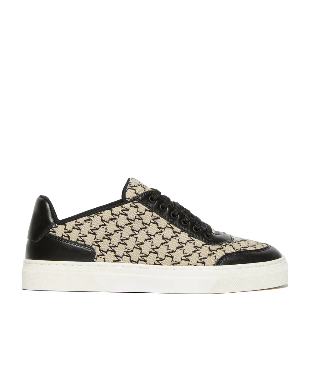 Jacquard-Knit Monogram Sneakers