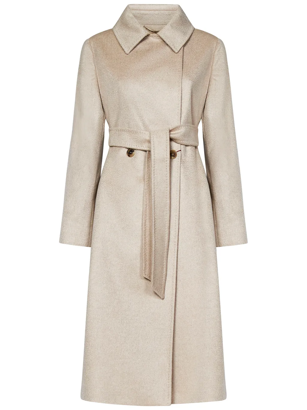 Double-Breasted Belted Coat