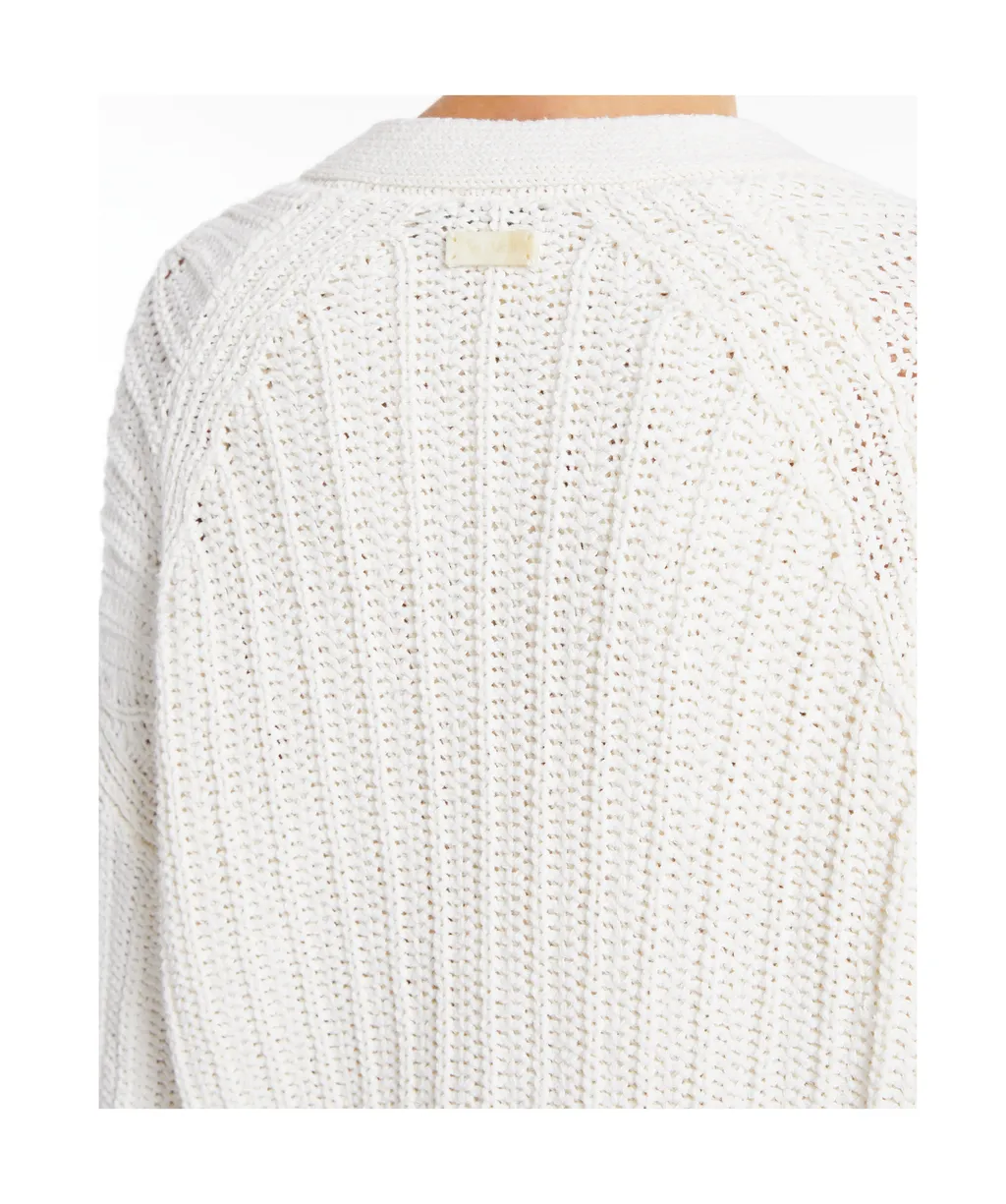 Ribbed Linen And Cotton Cardigan