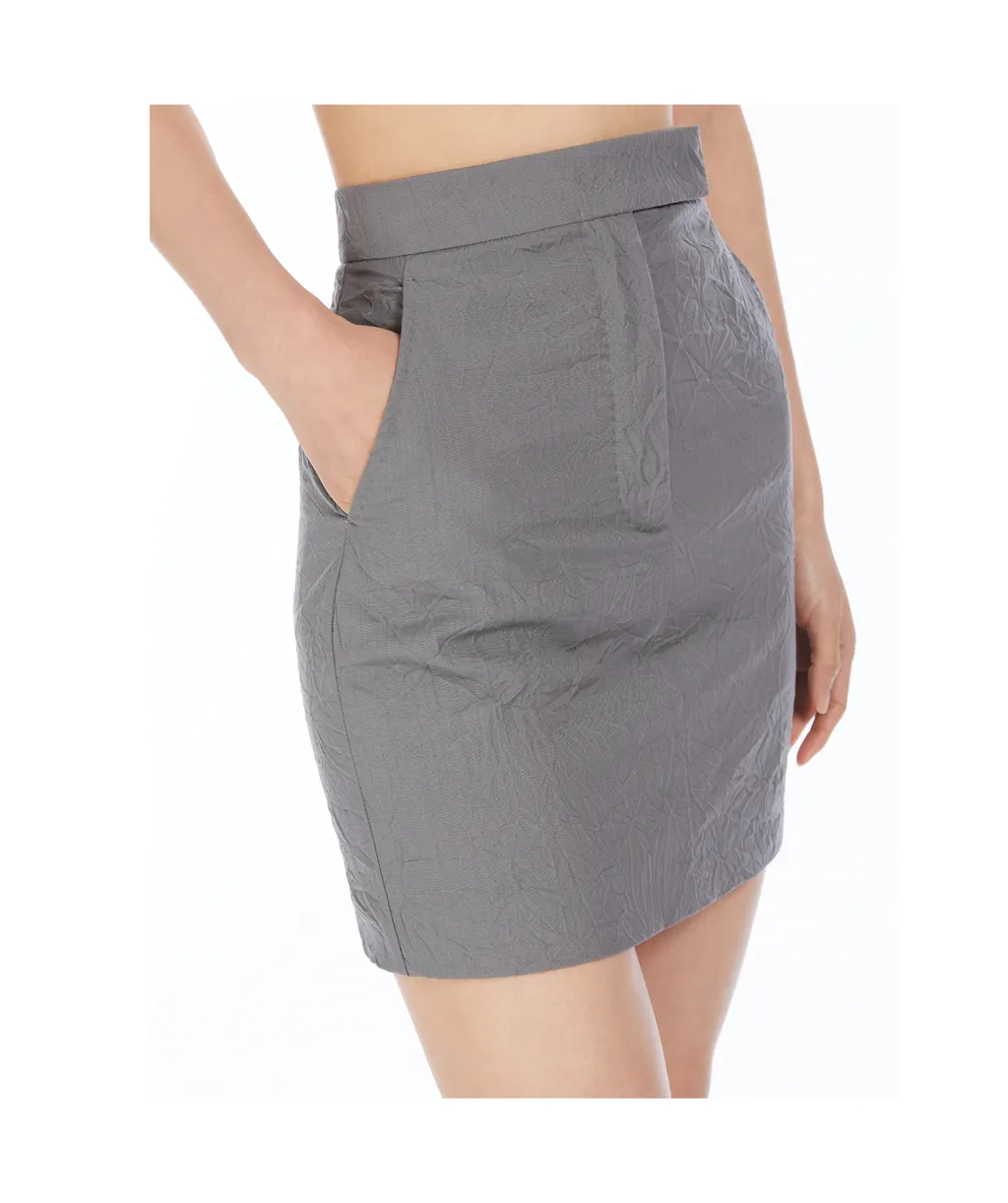 Short Wool Cloth Skirt