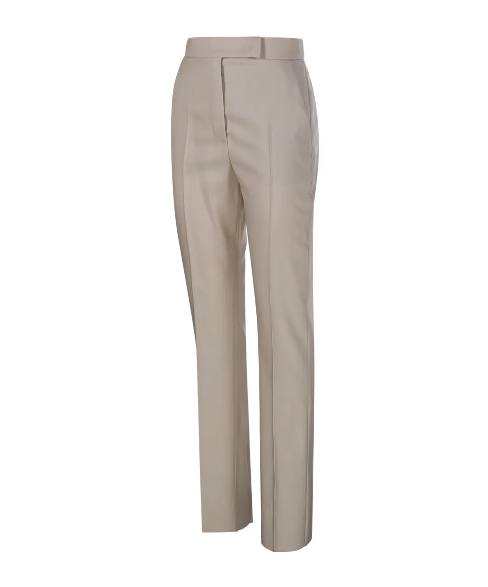 Straight-Cut Wool, Mohair And Silk Trousers