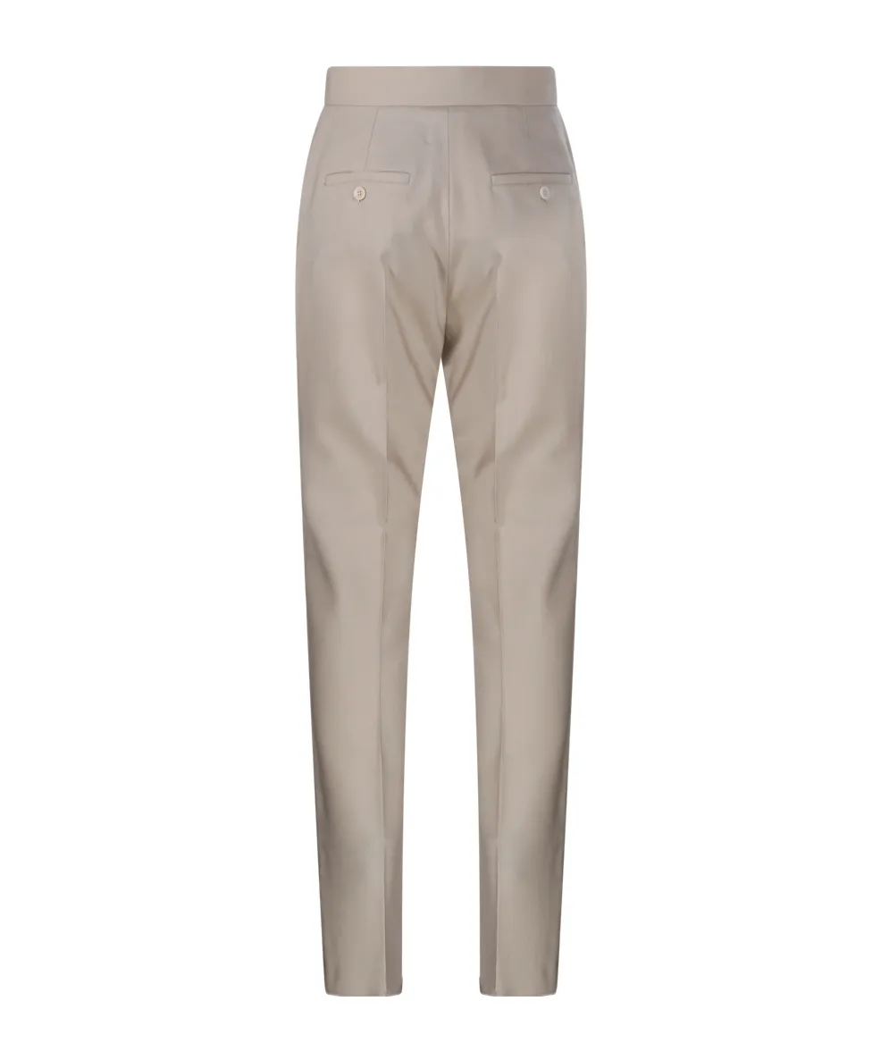 Straight-Cut Wool, Mohair And Silk Trousers