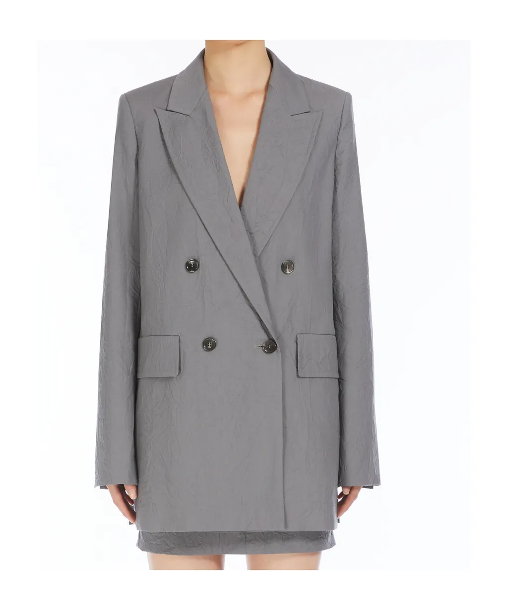 Double-Breasted Long-Sleeved Jacket
