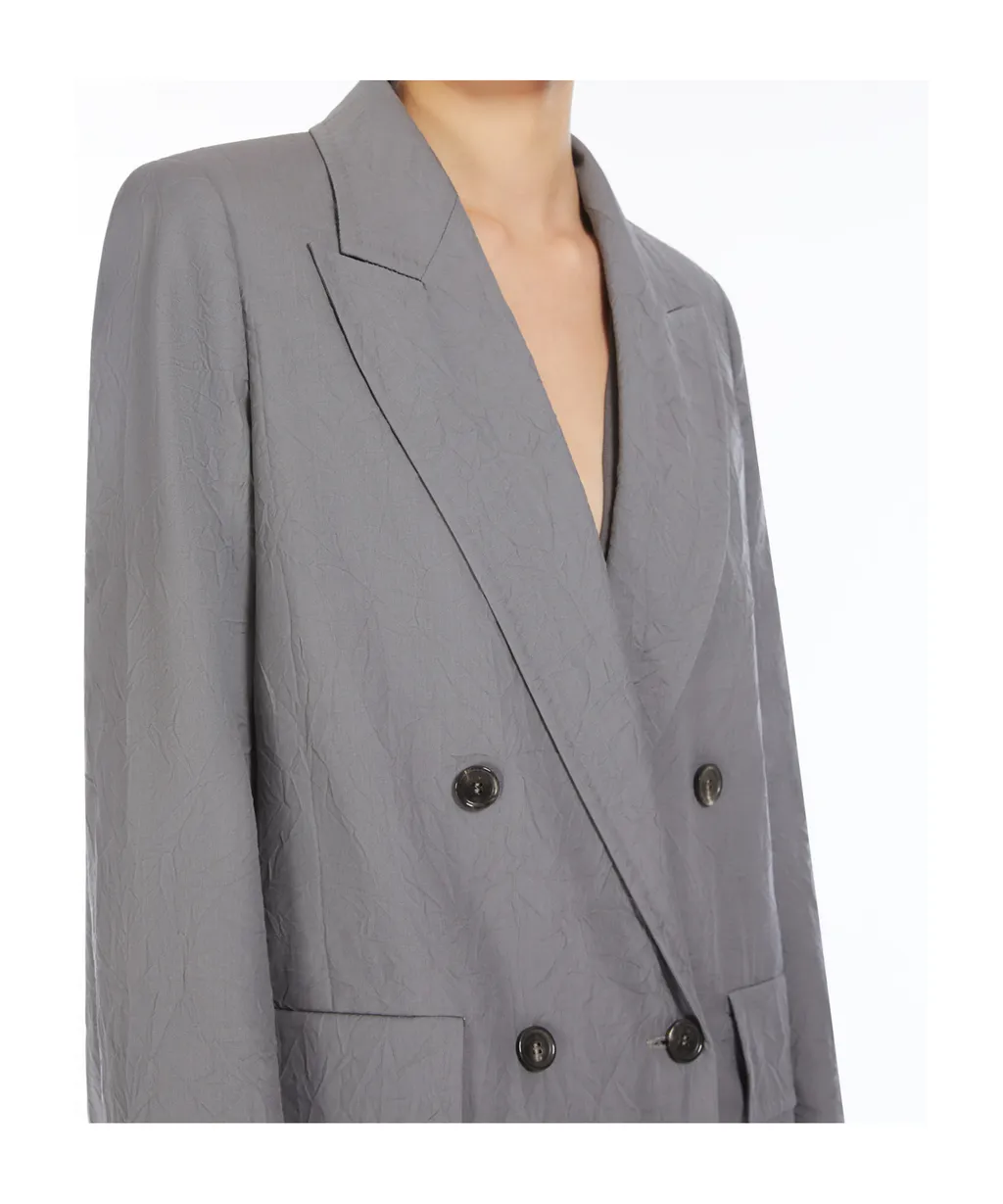 Double-Breasted Long-Sleeved Jacket