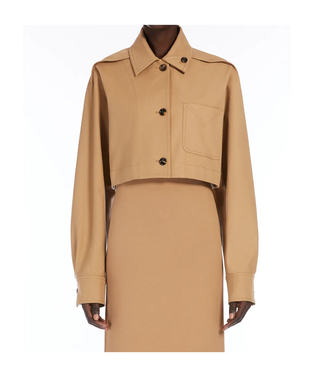 Smalto Button-Up Cropped Jacket