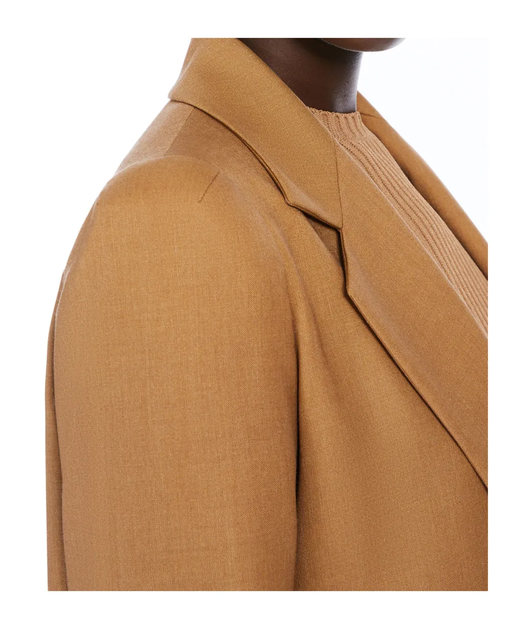 Single-Breasted Wool, Mohair And Silk Blazer