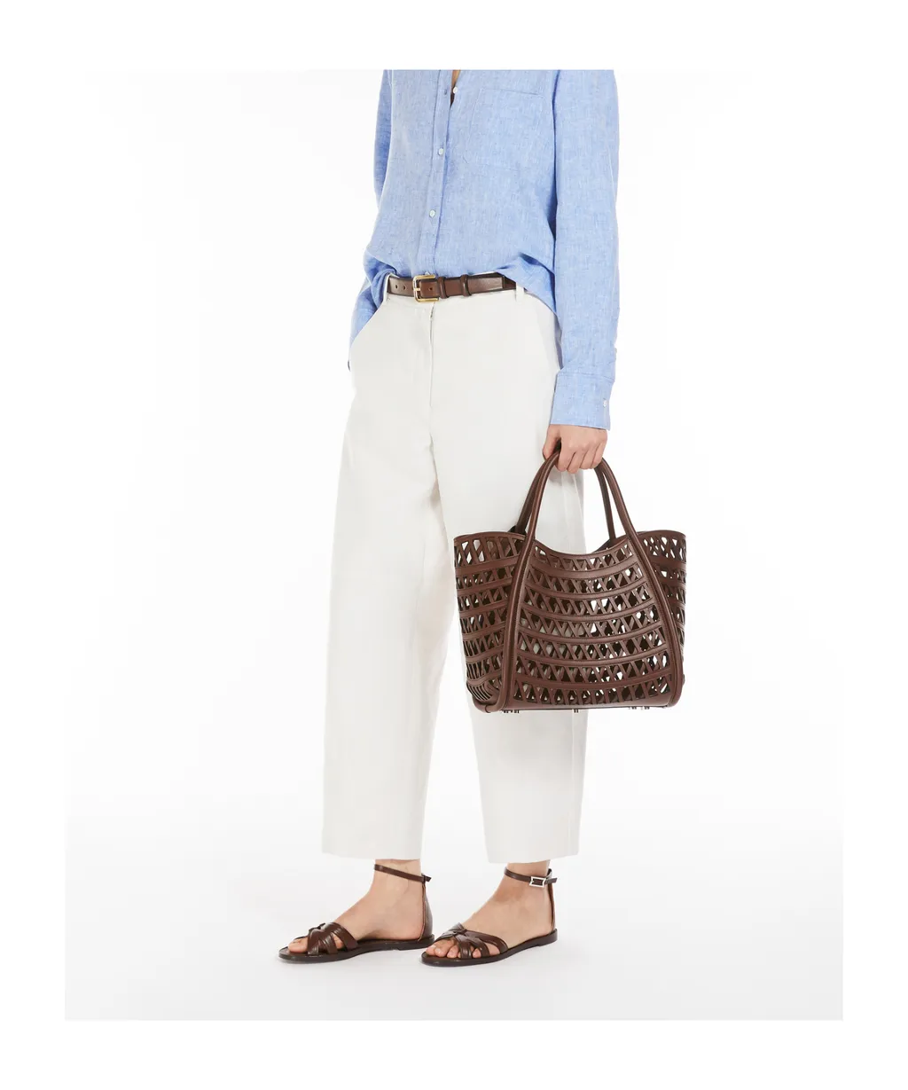 Wide Leg Cropped Trousers