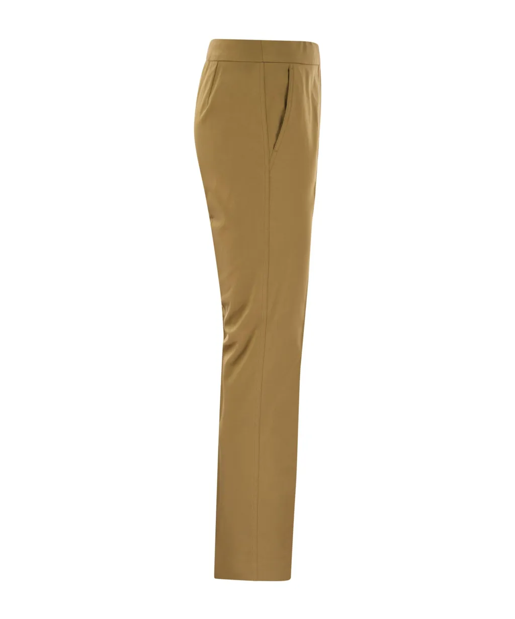 Okra Pleat Detailed Cropped Trousers
