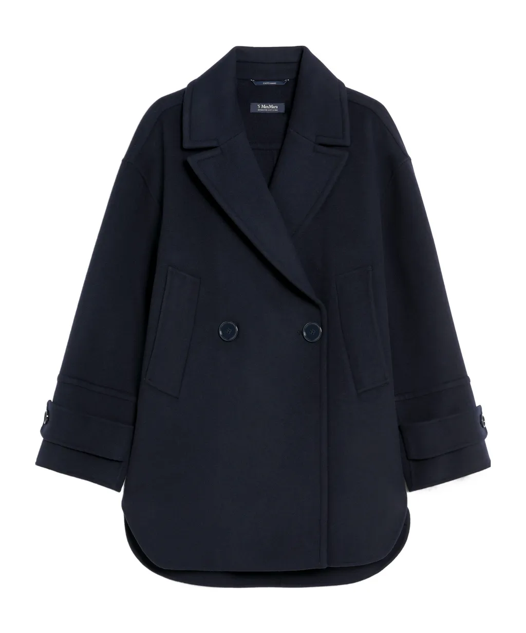 Double-Breasted Long-Sleeved Coat