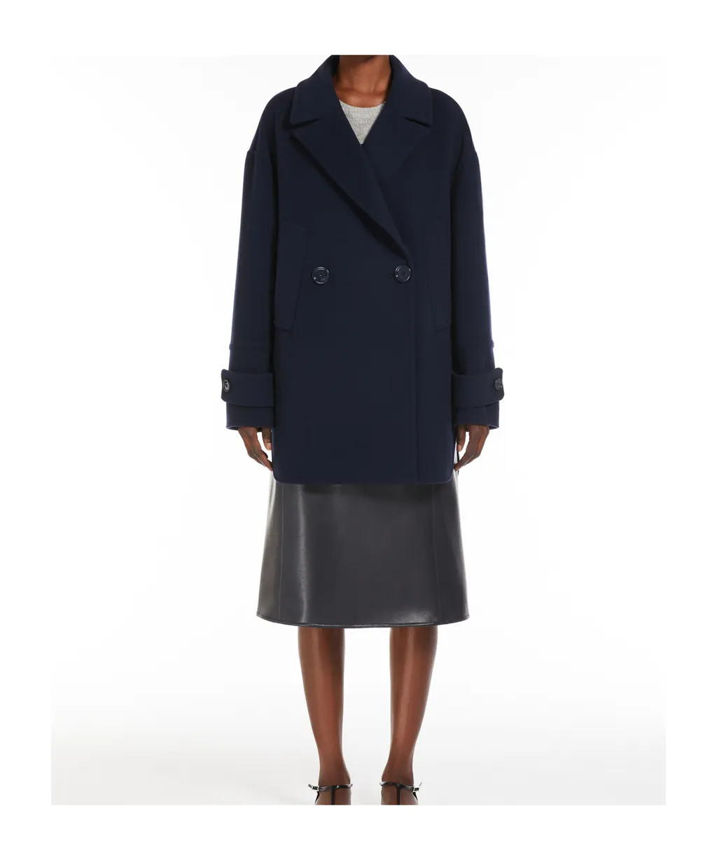 Double-Breasted Long-Sleeved Coat