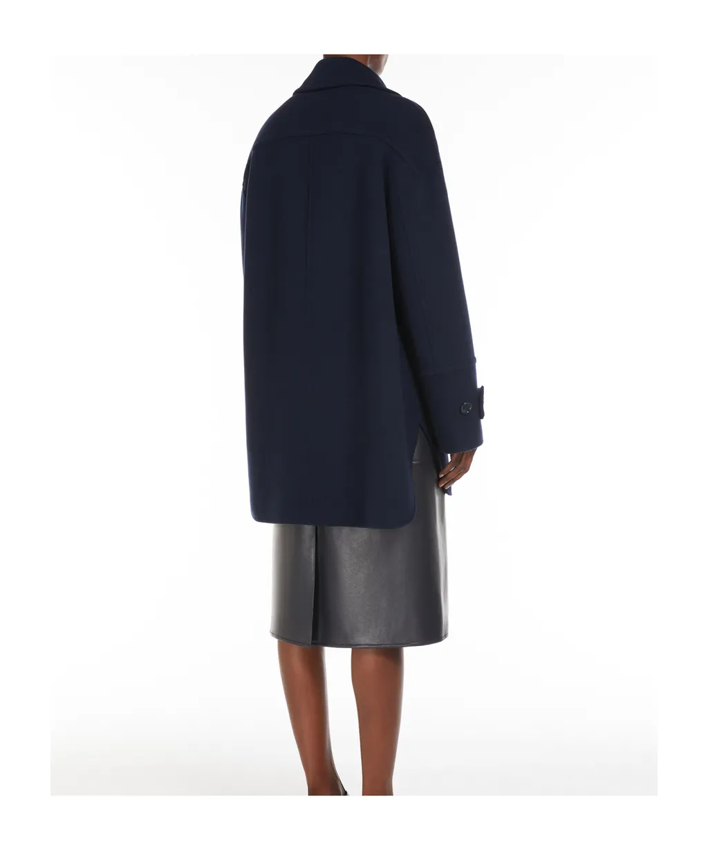 Double-Breasted Long-Sleeved Coat