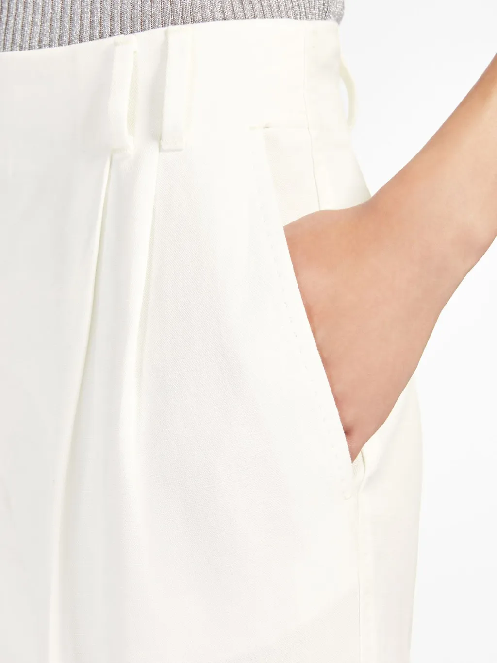 Canvas Carrot-Fit Trousers