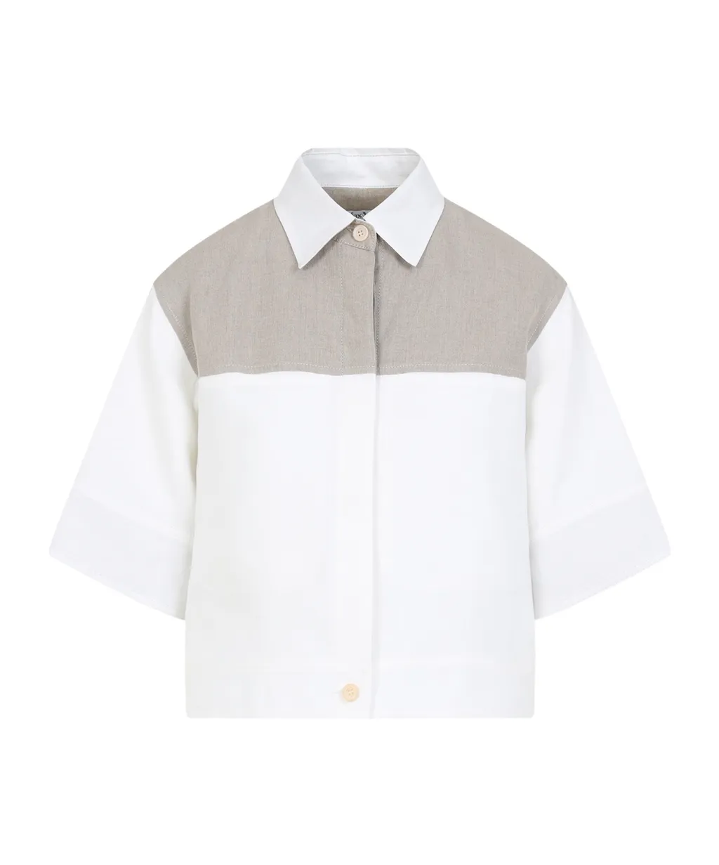 Color-Block Short-Sleeved Shirt