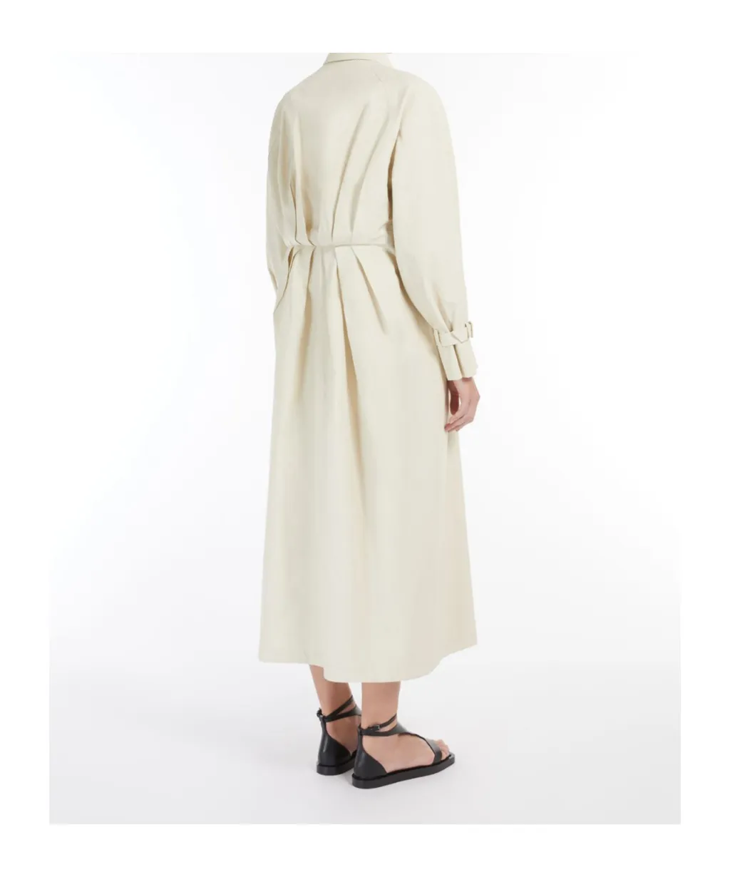 Ronco Belted Button-Up Trench Coat