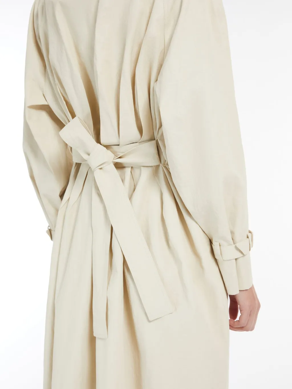Ronco Belted Button-Up Trench Coat