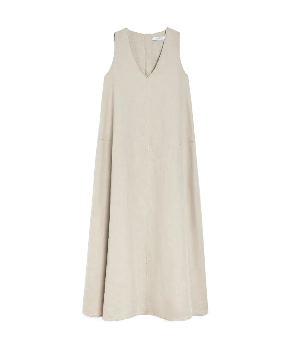 Flared Linen Dress