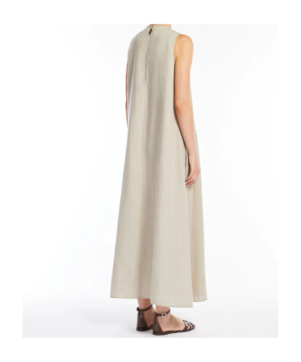 Flared Linen Dress
