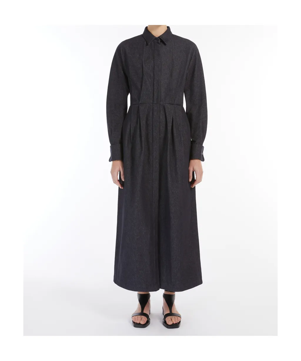 Aller Denim Maxi Chemise Dress