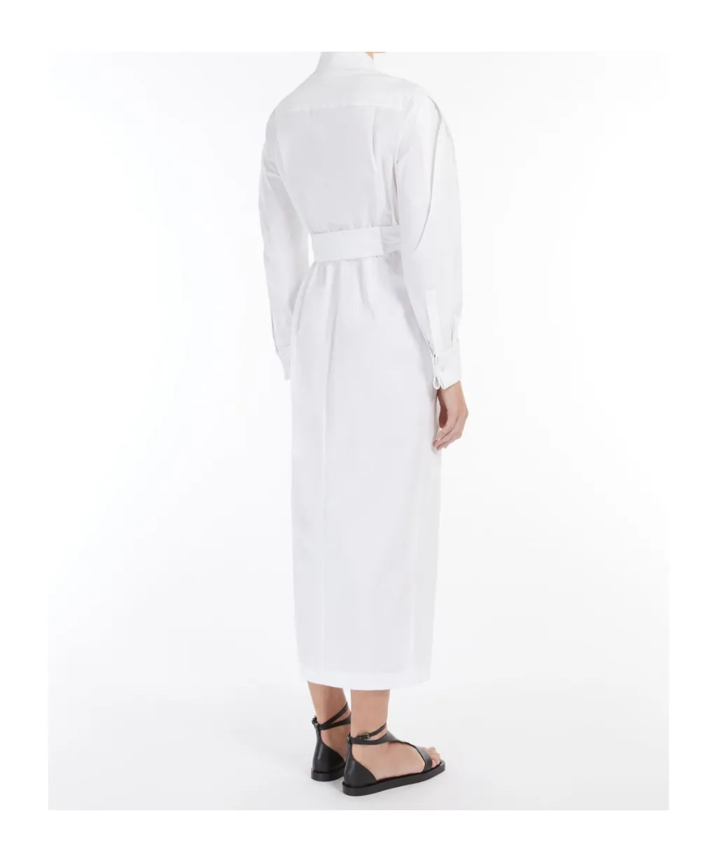 Draped Long-Sleeved Dress