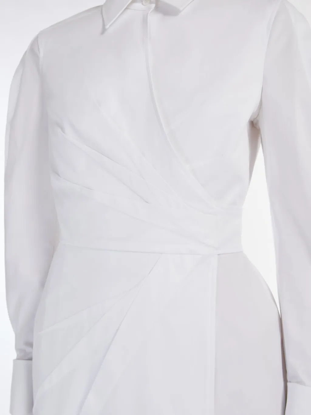 Draped Long-Sleeved Dress