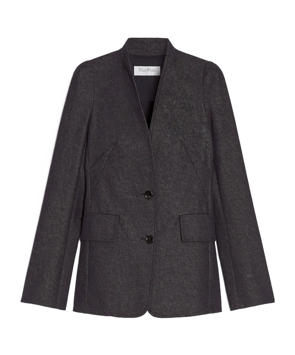 Stand Up Collar Button-Up Jacket