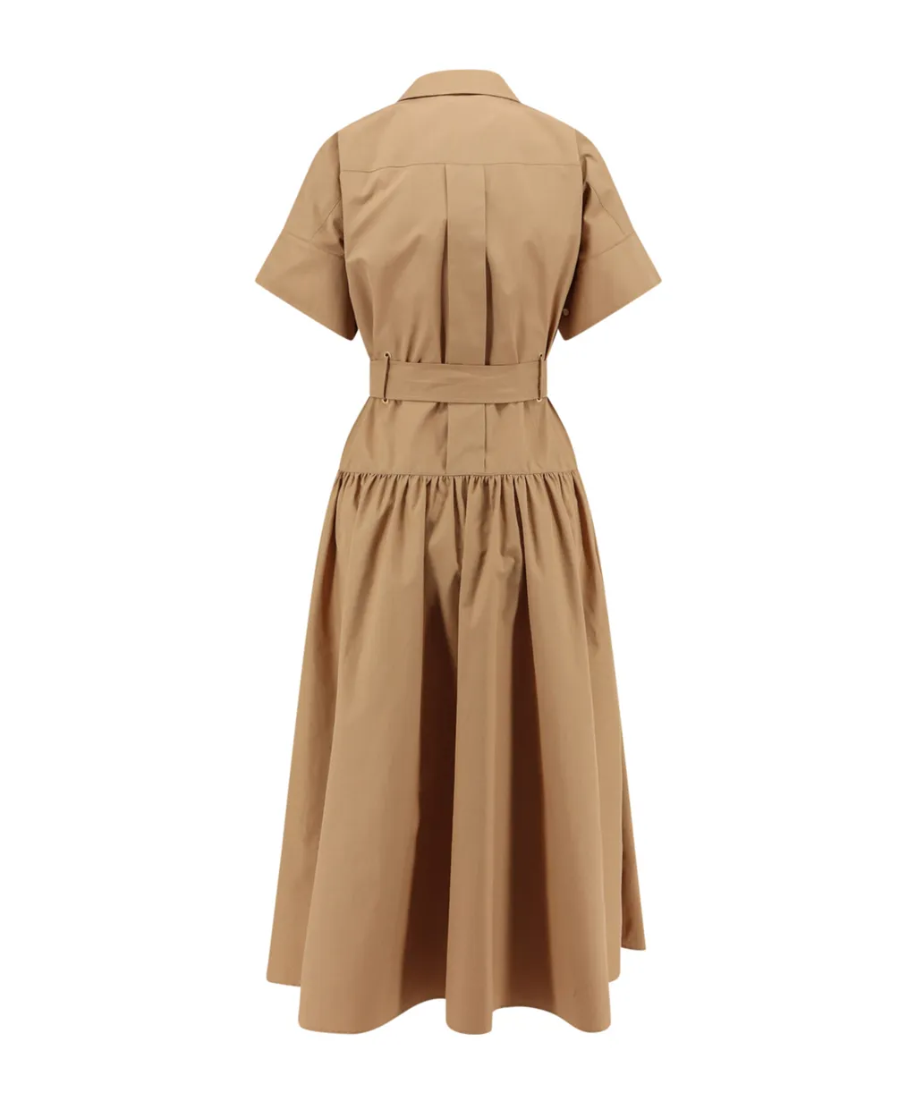 Agoraio Belted Short-Sleeved Midi Dress