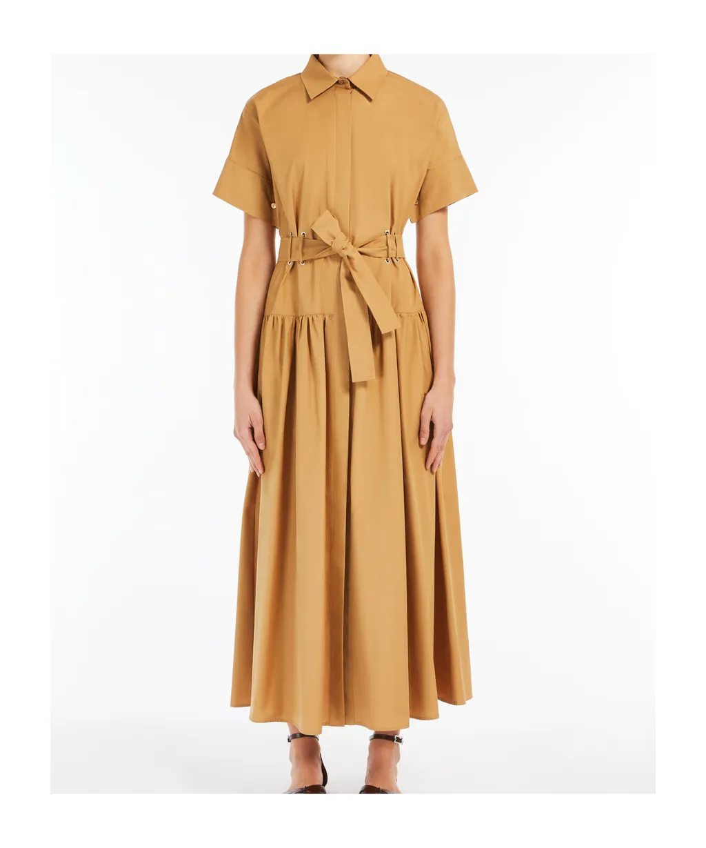 Agoraio Belted Short-Sleeved Midi Dress