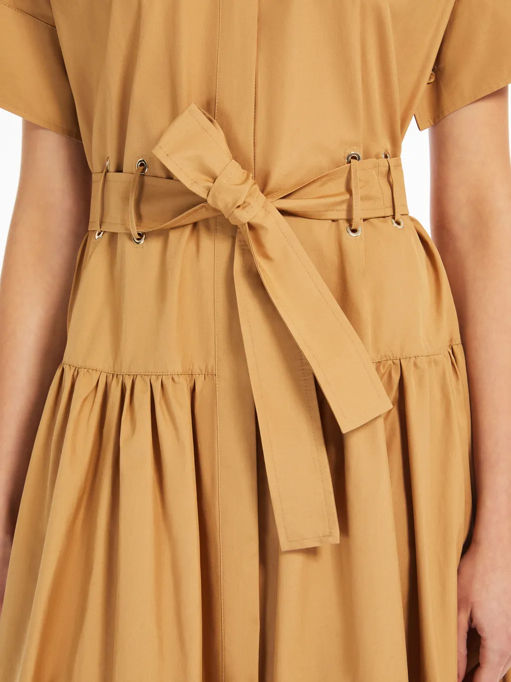 Agoraio Belted Short-Sleeved Midi Dress