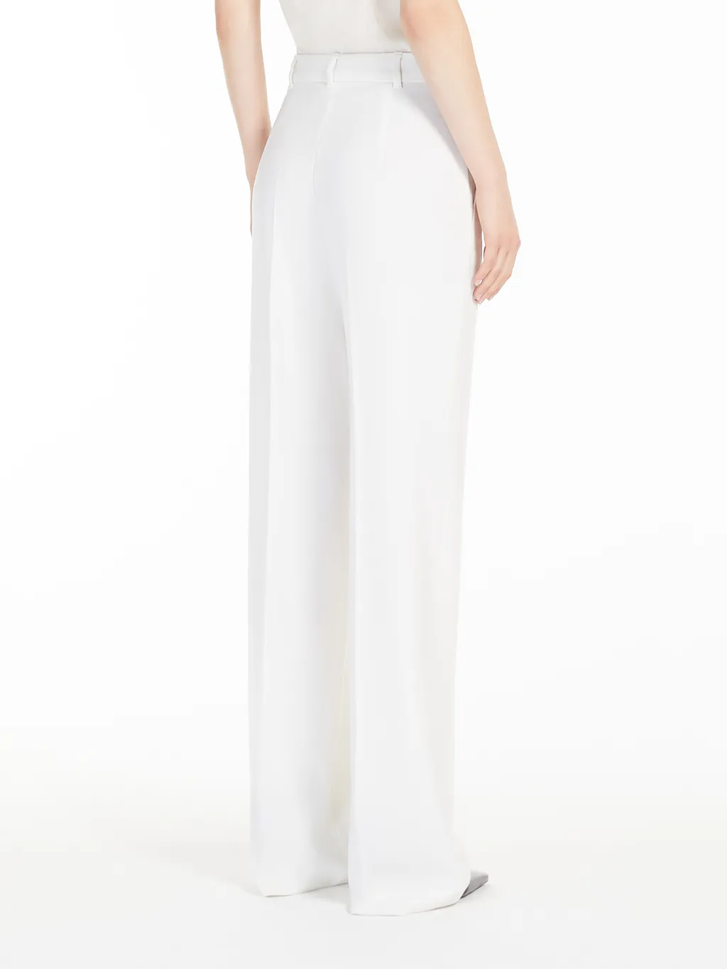 Pleat Detailed Straight Leg Trousers