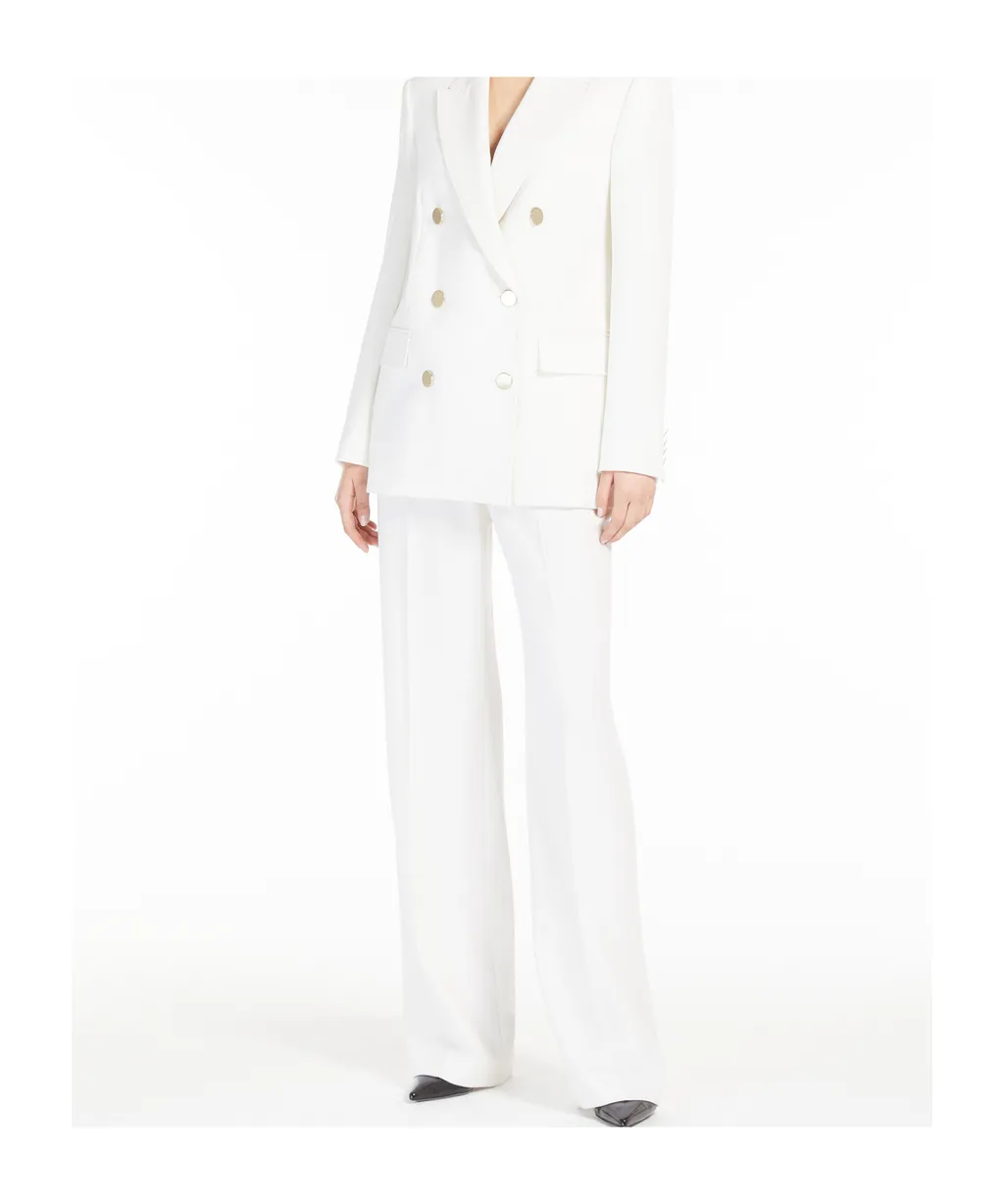 Pleat Detailed Straight Leg Trousers