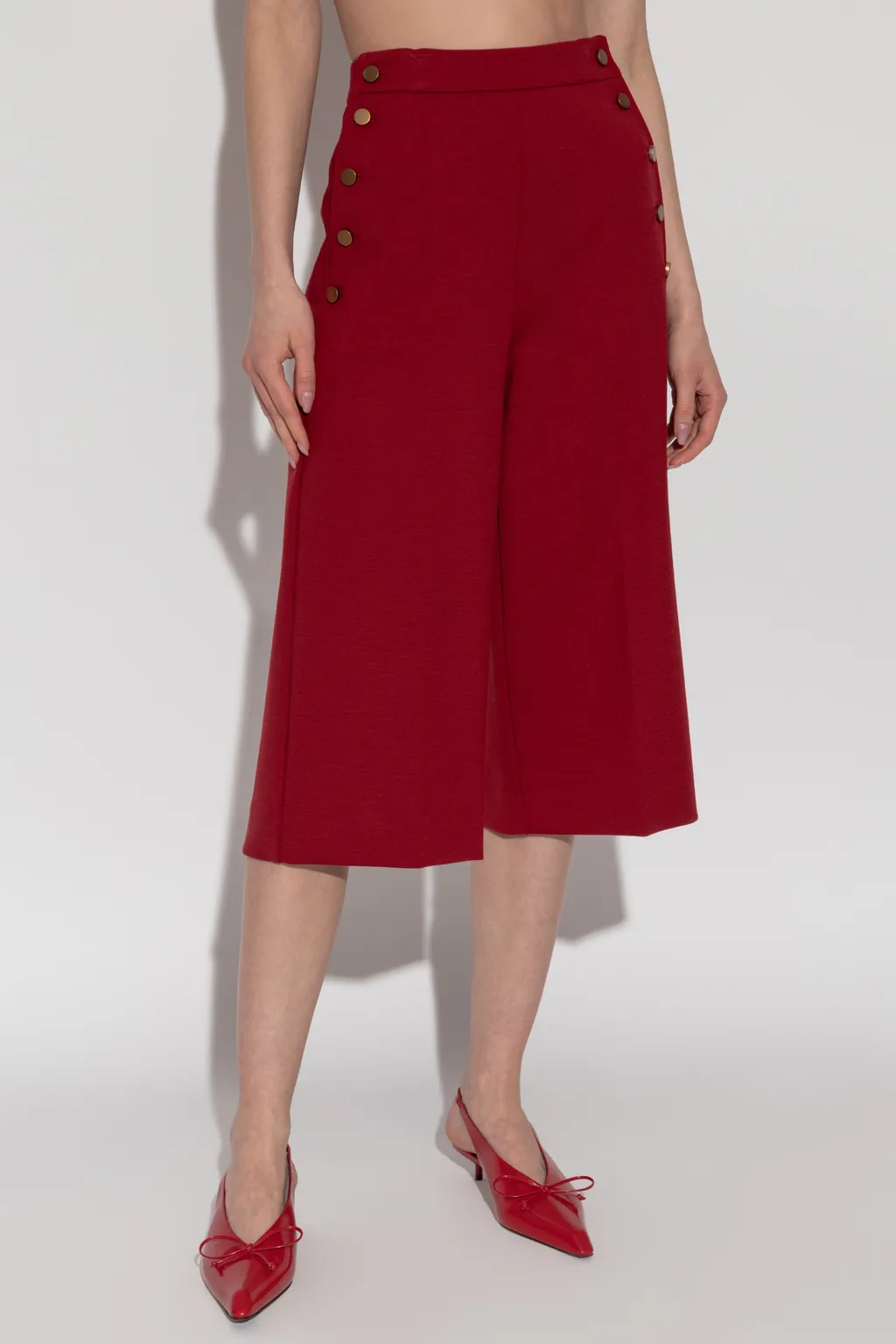 Culottes With Button Detail
